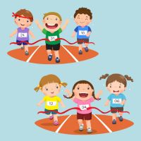 運動会、かけっこのイメージ